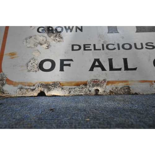 1316 - A RECTANGULAR ENAMEL ADVERTISING SIGN FOR CEYLINDO TEA, 92cm x 62cm (condition report: rusted, attem... 