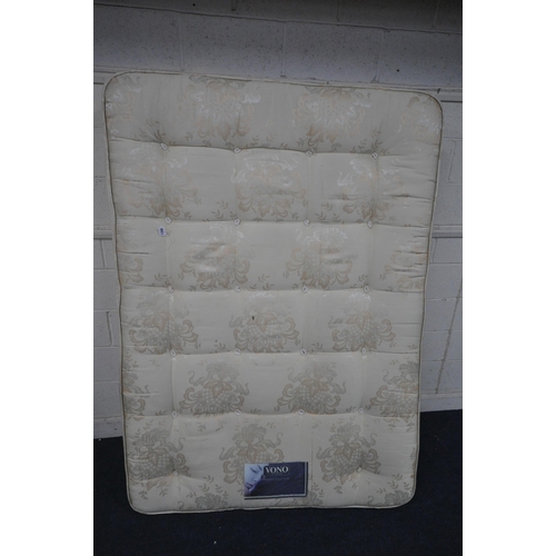 1358 - A VONO 'THE NEPTUNE SUPREME' 4FT6 MATTRESS (condition report: general signs of wear and usage)