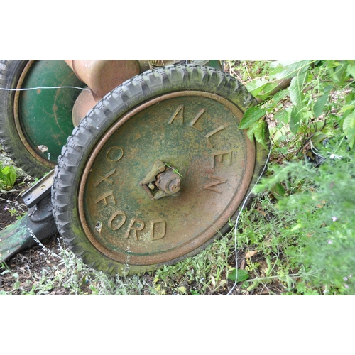 1011 - JOHN ALLEN AND SONS LTD, OXFORD, A CAST IRON PETROL POWERED PLOUGH, machine number 110263 (condition... 