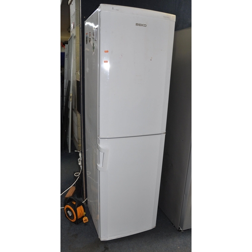 1067 - A BEKO CXF5104W FRIDGE FREEZER width 55cm depth 60cm height 181cm (PAT pass and working at 0 and -23... 