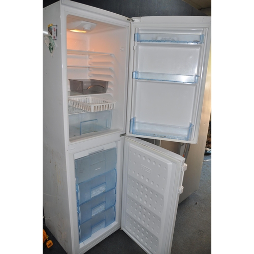 1067 - A BEKO CXF5104W FRIDGE FREEZER width 55cm depth 60cm height 181cm (PAT pass and working at 0 and -23... 