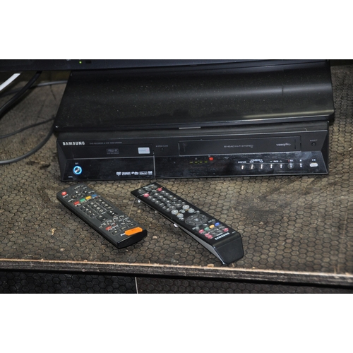 1070 - A PANASONIC TH37PX8B 37in TV WITH REMOTE and a Samsung DVD/Video recorder with remote (both PAT pass... 