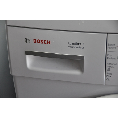 1086 - A BOSCH AVANTIXX 7 VARIOPERFECT WASHING MACHINE, width 60cm x depth 59cm x height 85cm (condition re... 