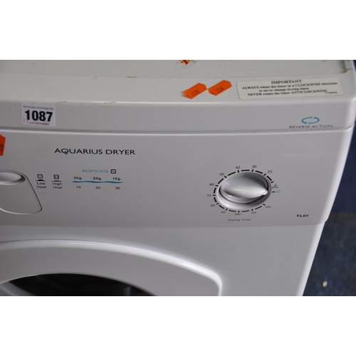 1087 - A HOTPOINT AQUARIUS DYRER, model TL61, (condition report: PAT pass and working, signs of usage, coul... 