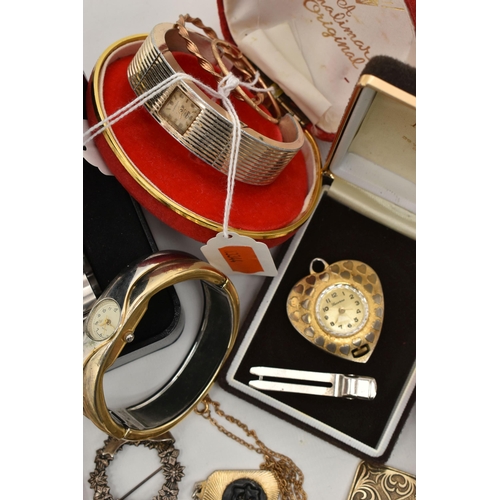 116 - A BOX OF ASSORTED ITEMS, to include a single 9ct gold hoop earring, hallmarked, approximate gross we... 