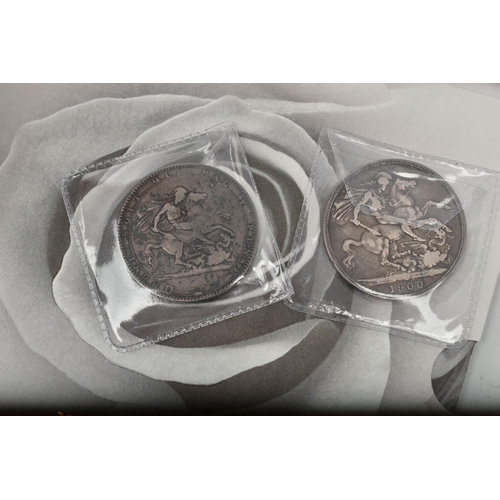 132 - A CARDBOARD TRAY OF MIXED COINS AND BANKNOTES, to include over 350 grams of various Silver coins Inc... 