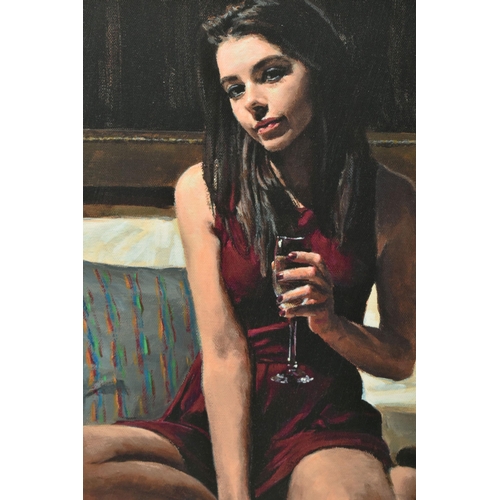 307 - FABIAN PEREZ (ARGENTINA 1967) 'BELLA', a signed limited edition portrait of a female figure sitting ... 