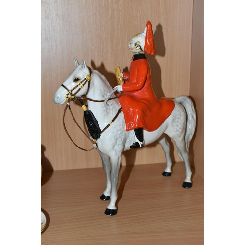 326 - A BESWICK LIFEGUARD, model 1624, style one, light dapple grey gloss (1) (Condition Report: reglued g... 