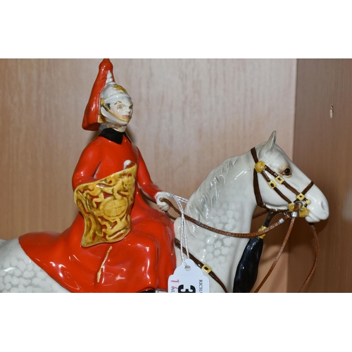 326 - A BESWICK LIFEGUARD, model 1624, style one, light dapple grey gloss (1) (Condition Report: reglued g... 