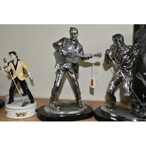 353 - FIVE LEONARDO COLLECTION 'ELVIS PRESLEY' FIGURES, comprising three 'Silver Dreams' figures of the si... 