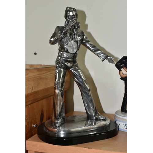 353 - FIVE LEONARDO COLLECTION 'ELVIS PRESLEY' FIGURES, comprising three 'Silver Dreams' figures of the si... 