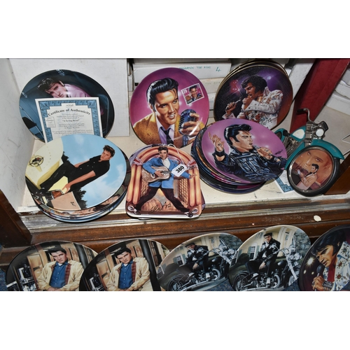 380 - A GROUP OF ELVIS PRESLEY THEMED COLLECTORS PLATES, twenty seven plates, together with a Forever Your... 