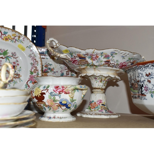 431 - A LARGE QUANTITY OF NAMED CERAMICS to include Minton 'Chinese Tree' patterned tableware comprising a... 