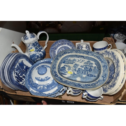 433 - FOUR BOXES OF CERAMICS AND KITCHENWARE to include three Balmoral China teacups and saucers, a Rutlan... 