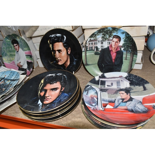 462 - A GROUP OF 'ELVIS PRESLEY' COLLECTORS PLATES, thirty plates depicting the singer, with twenty six bo... 