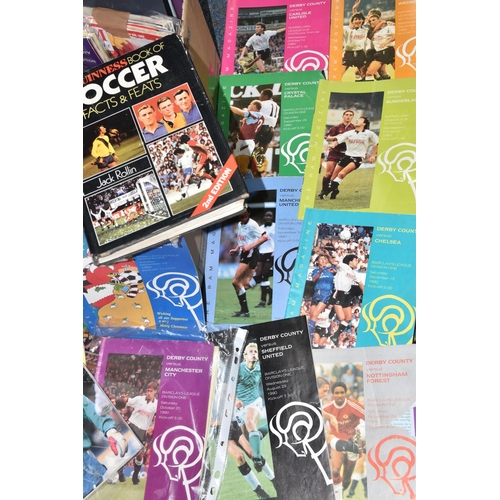 528 - A BOX OF VINTAGE FOOTBALL PROGRAMMES, to include Derby County, Newcastle United, Wolverhampton Wande... 