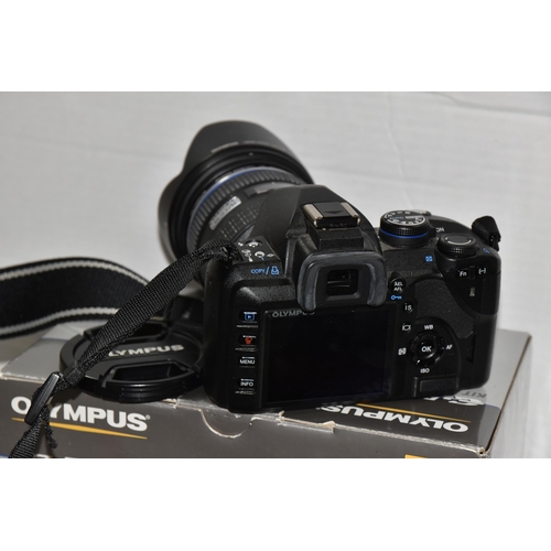 542 - OLYMPUS E-520 DIGITAL SLR 4/3 FORMAT CAMERA, fitted with a 12-60 f2.8-4 zoom lens, complete with a E... 