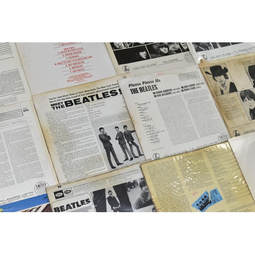 585 - A BOX OF THE BEATLES RECORDS, comprising 'Rubber Soul' 1A 062-04115, 'Meet the Beatles!' ST 2047, 'A... 