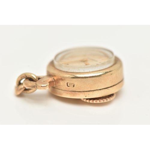 13 - A 'JAEGER-LE-COULTRE' FOB PENDANT WATCH, manual wind, round silvered dial signed 'Jaeger-Le-Coultre'... 