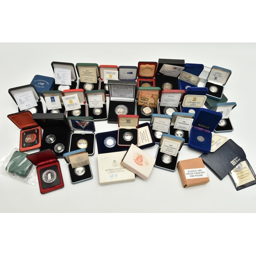 207 - A QUANTITY OF MOSTLY SILVER PROOF ROYAL MINT BOXED COINS, to include two x 1983 boxed and COA Silver... 