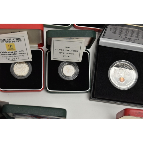 207 - A QUANTITY OF MOSTLY SILVER PROOF ROYAL MINT BOXED COINS, to include two x 1983 boxed and COA Silver... 