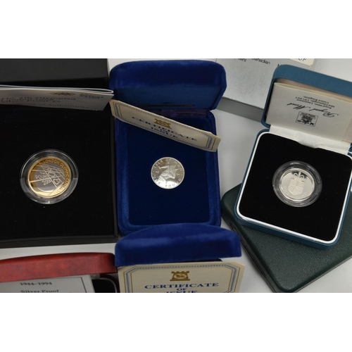 207 - A QUANTITY OF MOSTLY SILVER PROOF ROYAL MINT BOXED COINS, to include two x 1983 boxed and COA Silver... 