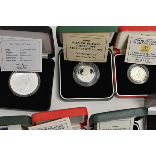 207 - A QUANTITY OF MOSTLY SILVER PROOF ROYAL MINT BOXED COINS, to include two x 1983 boxed and COA Silver... 