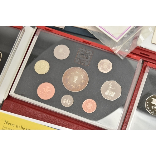 211 - A LARGE AND HEAVY CARDBOARD BOX, containing United Kingdom Proof Year set of coins 1984-2007 23x Pro... 