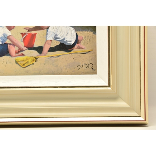 304 - SHERREE VALENTINE DAINES (BRITISH 1959) 'PLAYING AMONGST THE DUNES', a signed limited edition print ... 