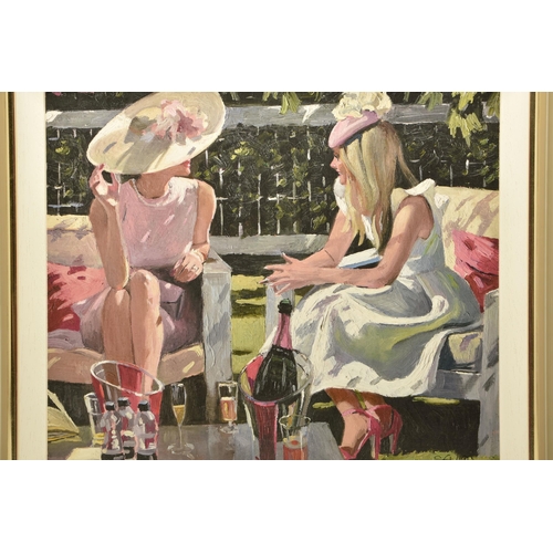 307 - SHERREE VALENTINE DAINES (BRITISH 1959) 'ASCOT ELEGANCE', a signed limited edition print on board, d... 