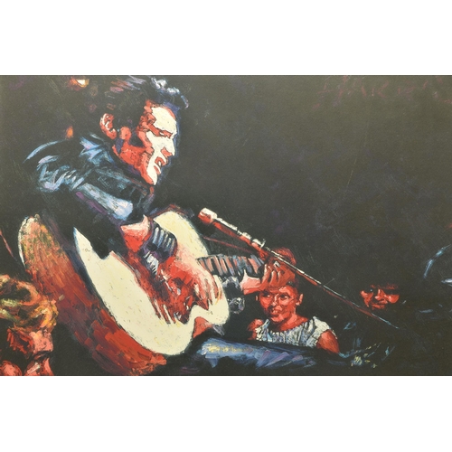 310 - ROLF HARRIS (AUSTRALIA 1930-2023) 'ELVIS SINGS', a signed limited edition print on paper, 107/195 wi... 