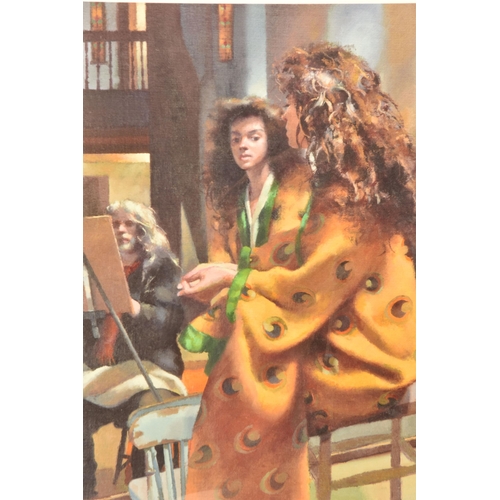 317 - ROBERT LENKIEWICZ (1941-2002) 'ANNA IN YELLOW KIMONO AT LOWER COMPTON', a proof print edition on pap... 