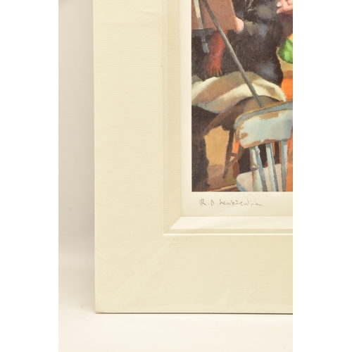 317 - ROBERT LENKIEWICZ (1941-2002) 'ANNA IN YELLOW KIMONO AT LOWER COMPTON', a proof print edition on pap... 