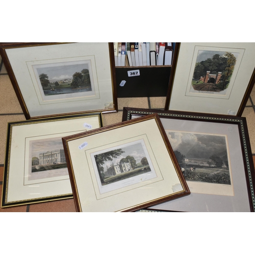 367 - ONE BOX OF BOOKS, A FRAMED INDENTURE AND FRAMED PRINTS, comprising a mortgage document dated 1878 se... 