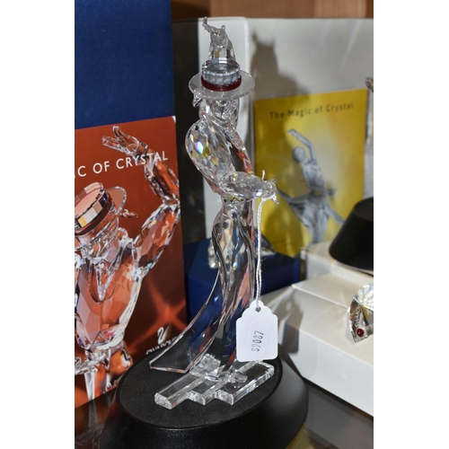 394 - TWO SWAROVSKI CRYSTAL MAGIC OF DANCE FIGURES, boxed and with certificates, comprising 'Antonio' no 6... 