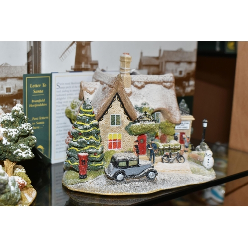 400 - FIVE BOXED LILLIPUT LANE CHRISTMAS SPECIALS,  all with deeds, comprising Letter to Santa L2589 2003,... 