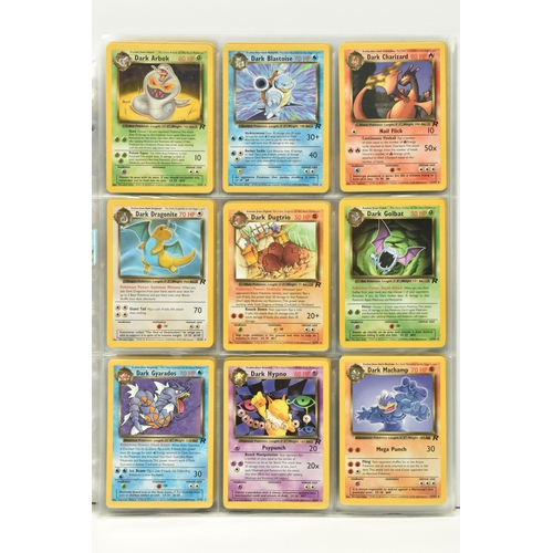 411 - A NEAR COMPLETE POKEMON TEAM ROCKET SET, only missing the secret rare Dark Raichu card, condition ra... 