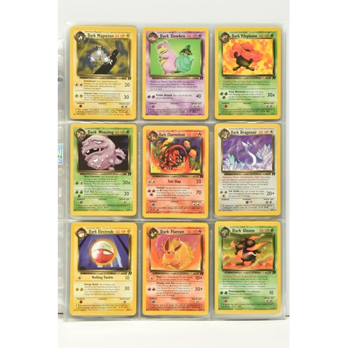 411 - A NEAR COMPLETE POKEMON TEAM ROCKET SET, only missing the secret rare Dark Raichu card, condition ra... 