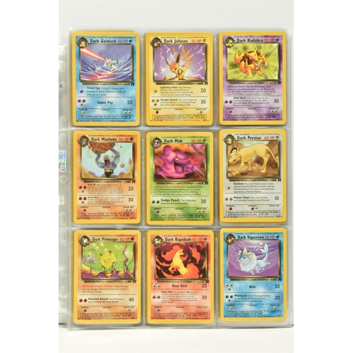 411 - A NEAR COMPLETE POKEMON TEAM ROCKET SET, only missing the secret rare Dark Raichu card, condition ra... 