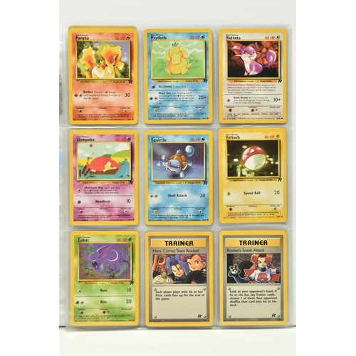 411 - A NEAR COMPLETE POKEMON TEAM ROCKET SET, only missing the secret rare Dark Raichu card, condition ra... 