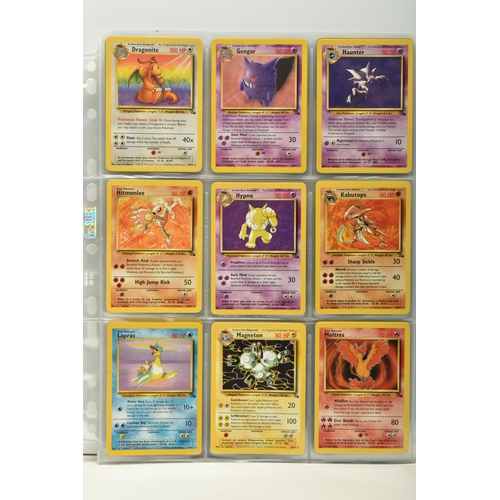 412 - A COMPLETE POKEMON FOSSIL SET, condition ranges from lightly played to excellent