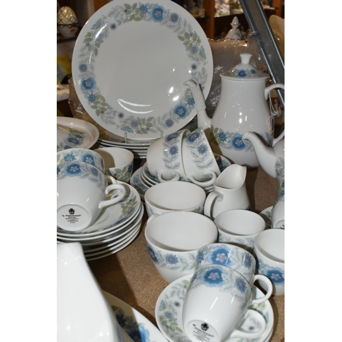 459 - A WEDGWOOD 'CLEMENTINE' DINNER SET consisting six dinner plates, coffee pot, tea pot, covered tureen... 