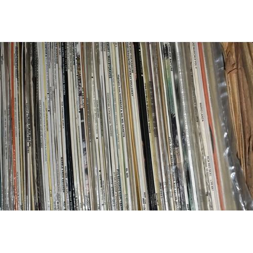 463 - TWO BOXES AND THREE CASES OF LPs  to include approximately 400 LPs of various genres consisting an a... 