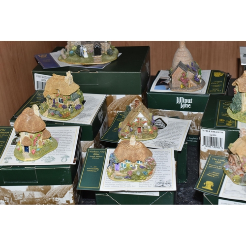 478 - NINETEEN LILLIPUT LANE SCULPTURES FROM THE BRITISH COLLECTION, boxed and with deeds unless mentioned... 