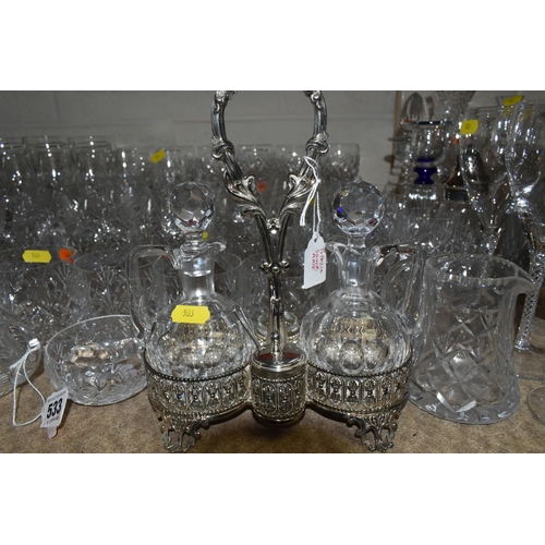 533 - A LARGE QUANTITY OF CUT AND DECORATIVE GLASS FROM NAMED MANUFACTURERS to include an assortment of Ro... 