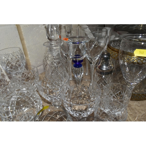 533 - A LARGE QUANTITY OF CUT AND DECORATIVE GLASS FROM NAMED MANUFACTURERS to include an assortment of Ro... 