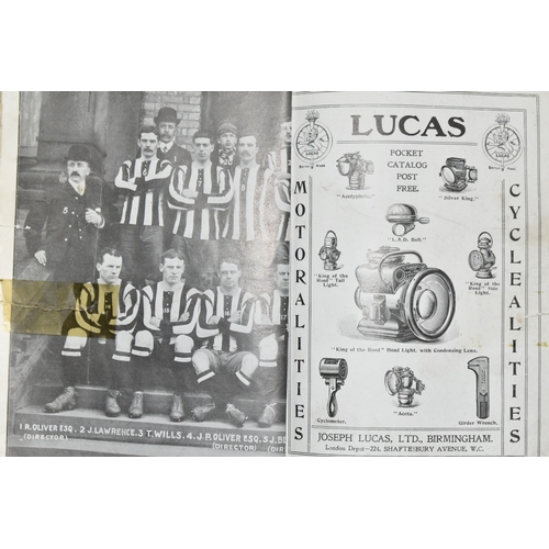 427 - A BOVRIL 'FOOTBALL SOUVENIR, FIRST LEAGUE CLUBS 1906-1907', containing named photographs of teams, f... 