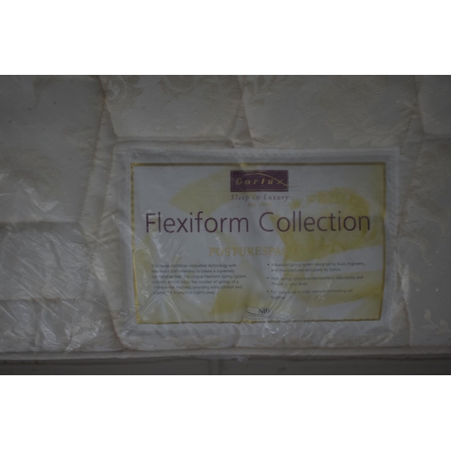 1357 - A DORLUX 5FT DIVAN BED AND MATTRESS