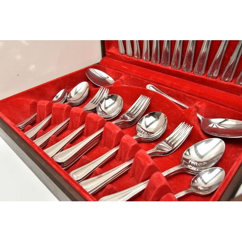 157 - THREE CANTEENS OF CUTLERY, to include an 'Oneida' six person table setting canteen (missing one teas... 