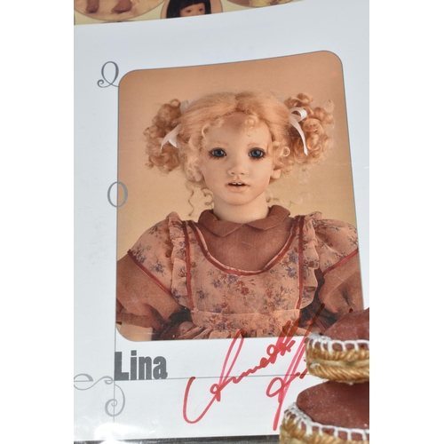 324 - A BOXED ANNETTE HIMSTEDT PUPPEN KINDER LIMITED EDITION  'LINA' DOLL, 1996,  Lina a five year old gir... 